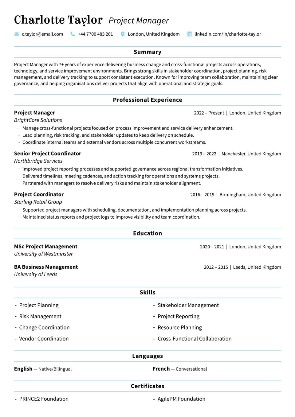 Project Manager