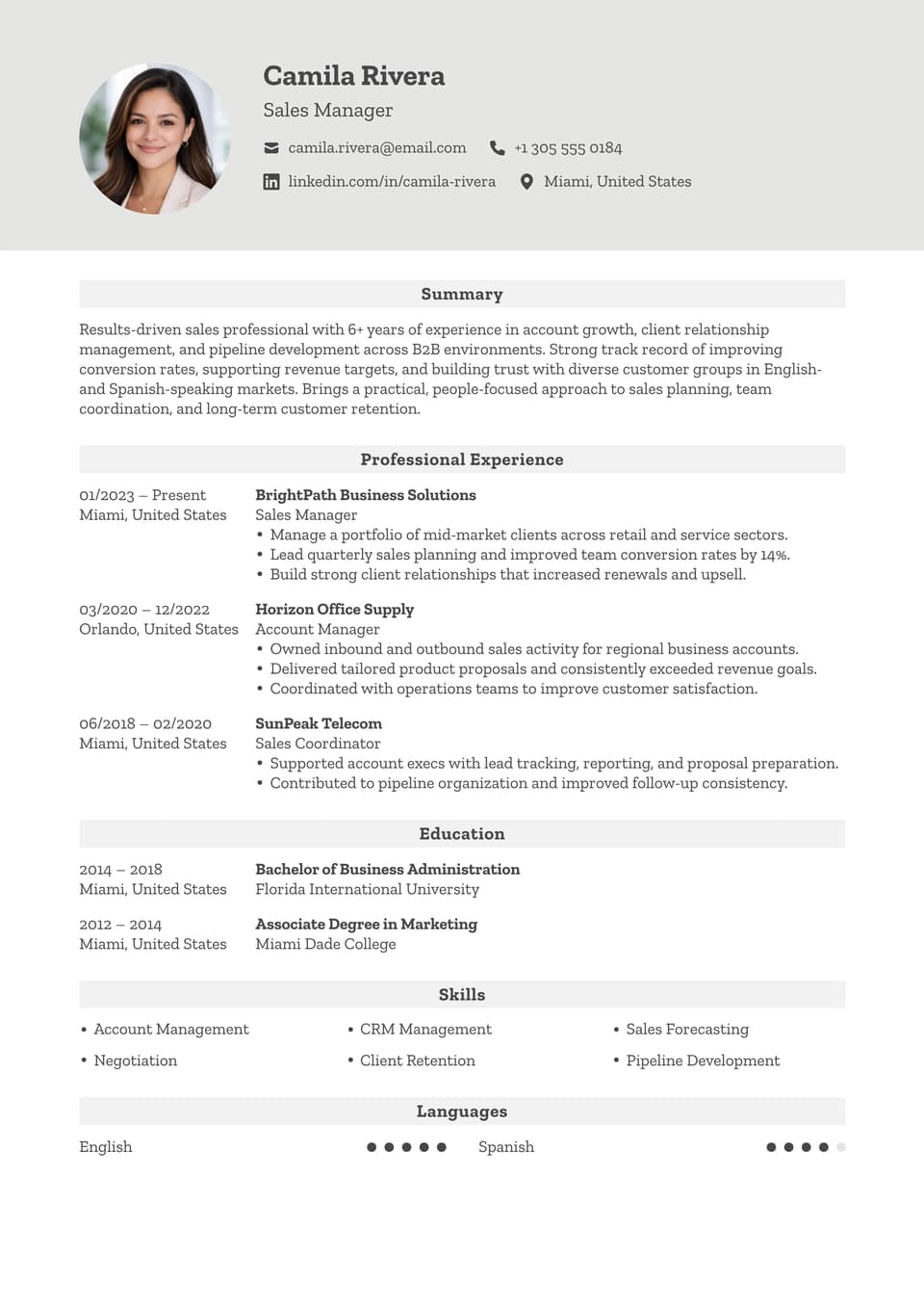 Sales Manager